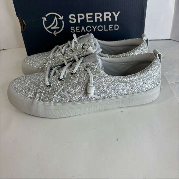 Sperry Crest Vibe Sneaker Shimmer Size 7.5 - Picture 7 of 11